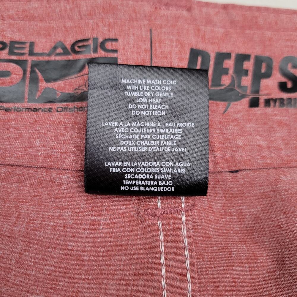 Pelagic Board Shorts Mens Hybrid Deep Sea Performance 38 Swim Trunks - Picture 3 of 12
